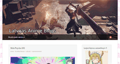 Desktop Screenshot of animeblog.lv